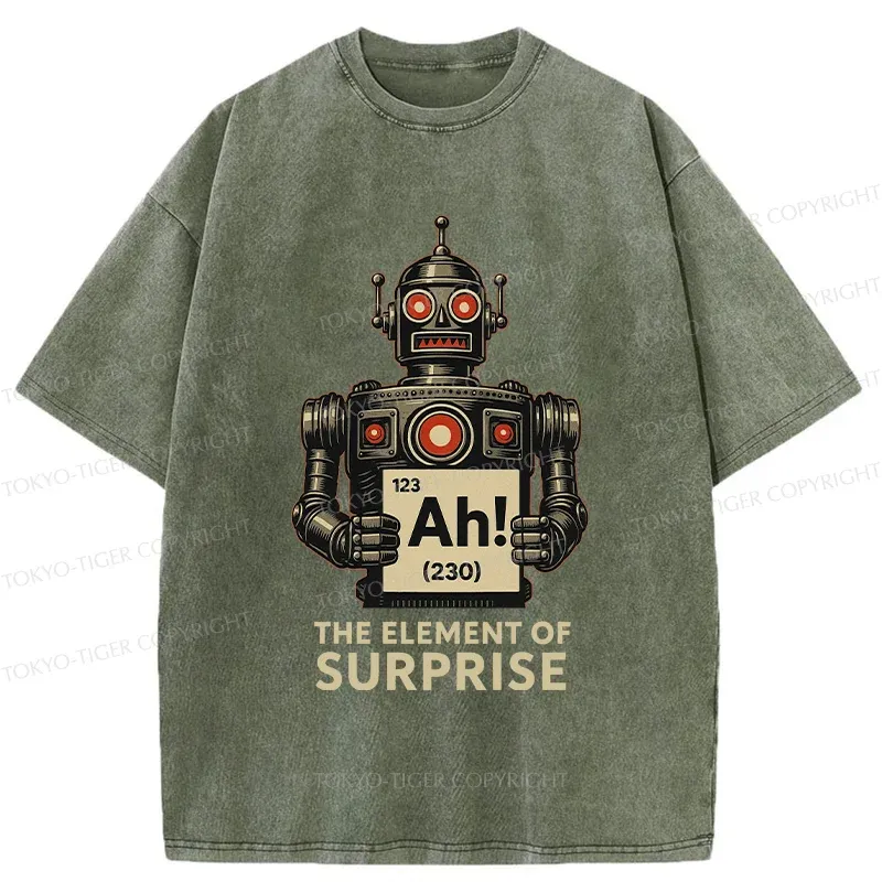 Tokyo-Tiger Machine Gets Surprised Washed T-Shirt