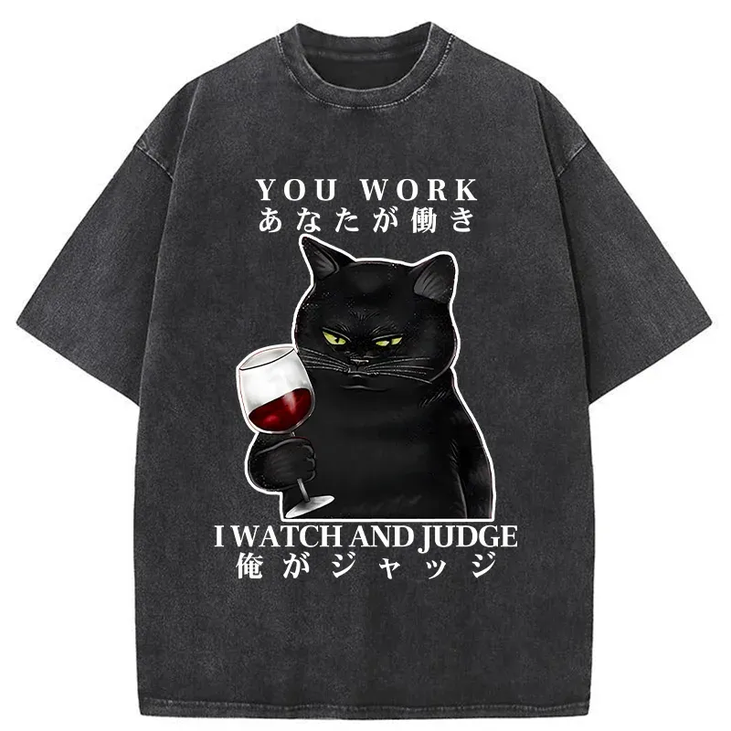 Tokyo-Tiger Cat Boss Japan Washed T-Shirt