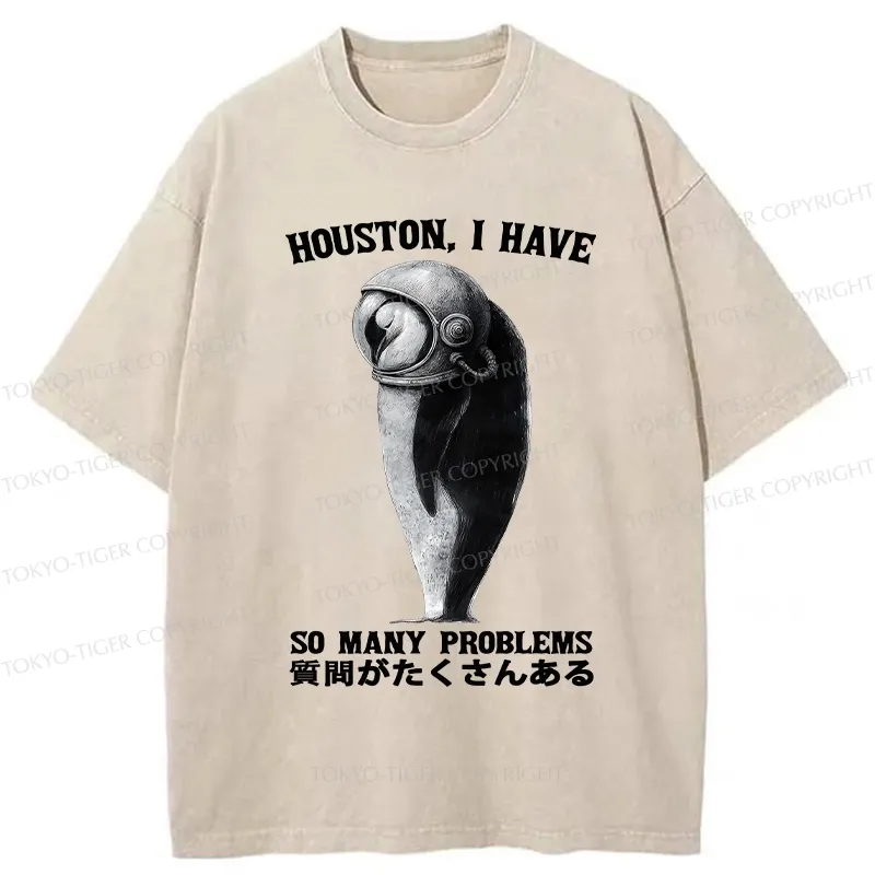 Tokyo-Tiger I Have So Many Problems Washed T-Shirt