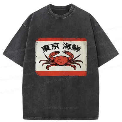 Tokyo-Tiger Tokyo Seafood Washed T-Shirt