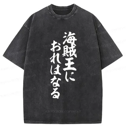 Tokyo-Tiger Funny Japanese Quotes Washed T-Shirt