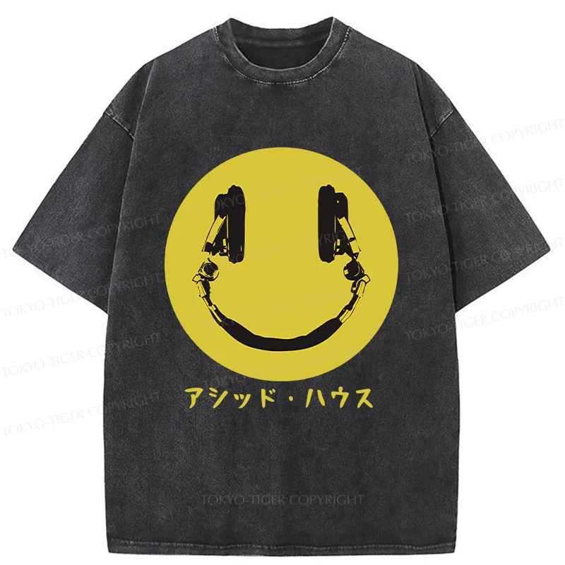 Tokyo-Tiger House Music Washed T-Shirt