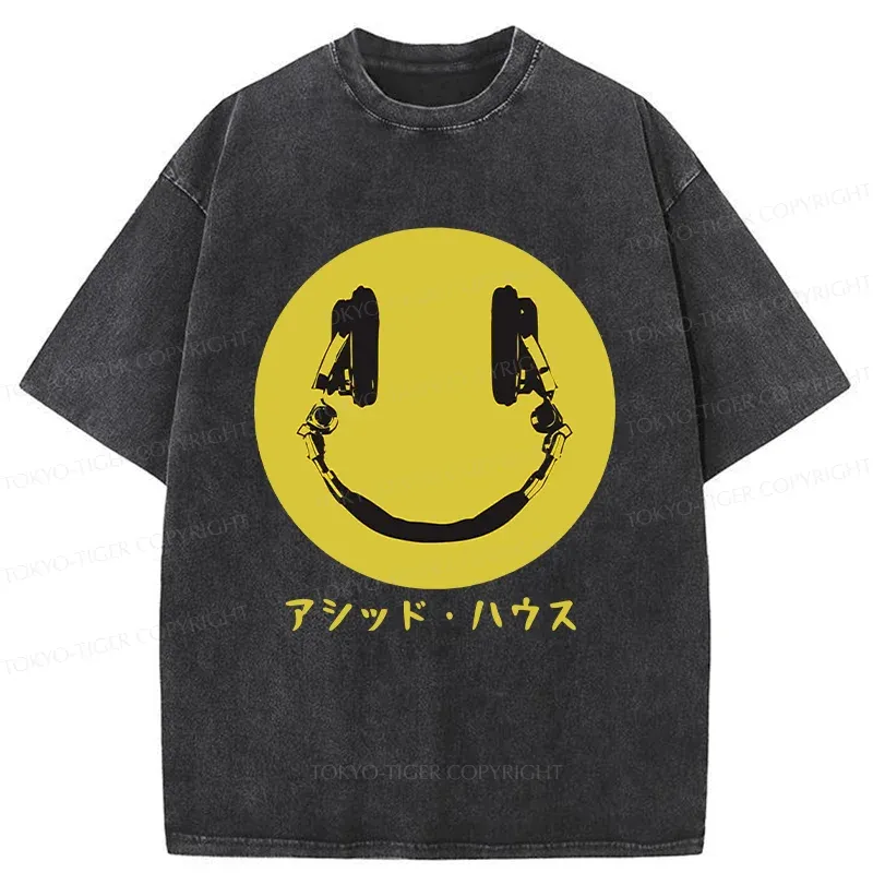 Tokyo-Tiger House Music Washed T-Shirt