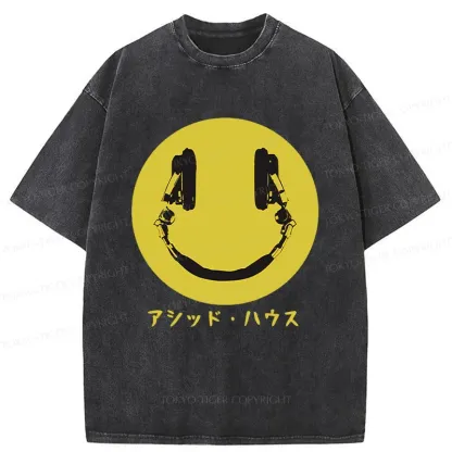 Tokyo-Tiger House Music Washed T-Shirt