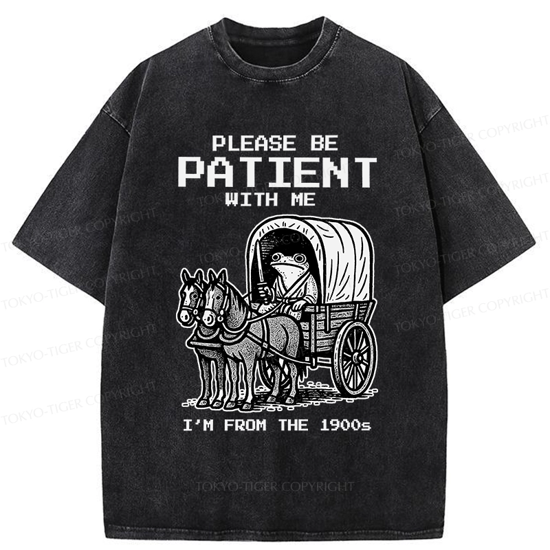 Tokyo-Tiger Please Be Patient With Me Washed T-Shirt