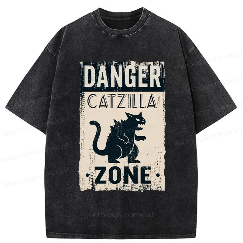 Tokyo-Tiger Danger Zone Washed T-Shirt