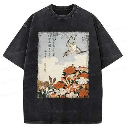 Tokyo-Tiger Azalea And Rhododendron Washed T-Shirt