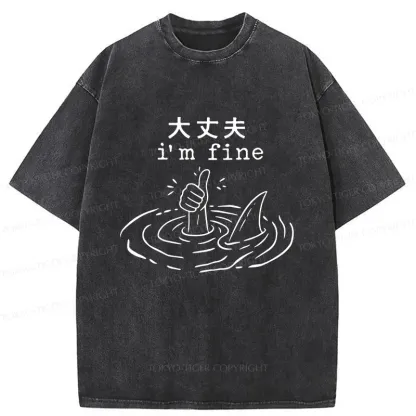 Tokyo-Tiger People In Danger Washed T-Shirt