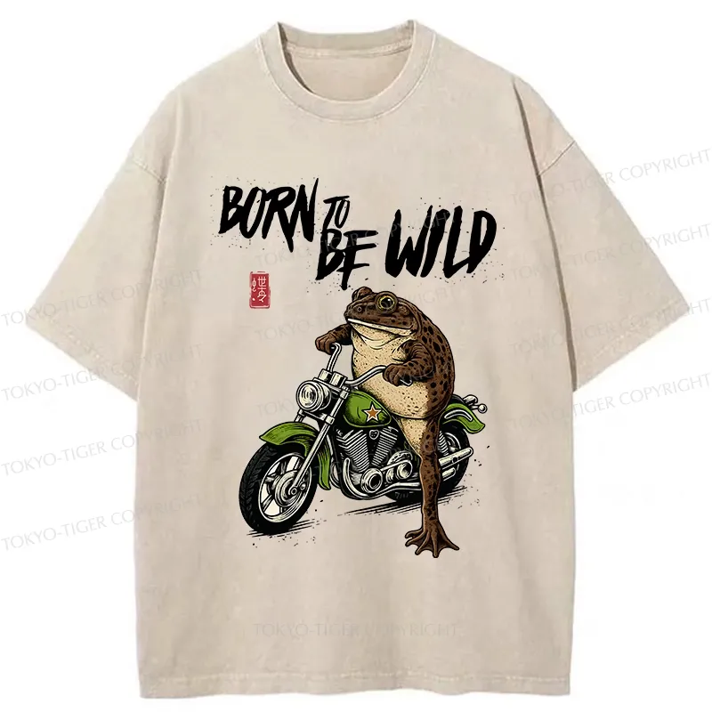 Tokyo-Tiger Born To Be Wild Washed T-Shirt