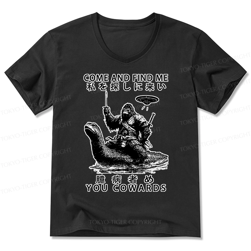Tokyo-Tiger Can You Find Us V-Neck Classic T-Shirt