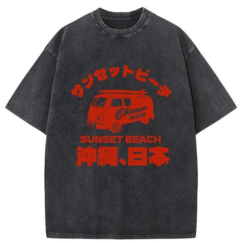 Tokyo-Tiger Okinawa Island Washed T-Shirt
