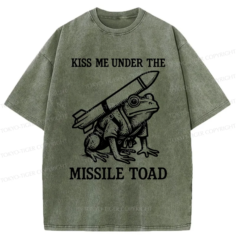 Tokyo-Tiger Missile Frog Washed T-Shirt