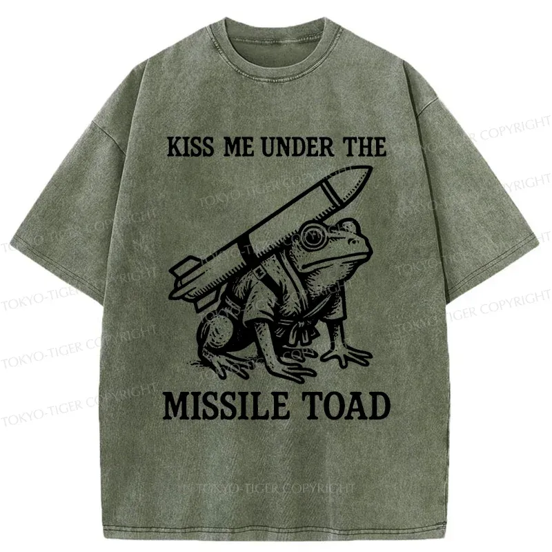 Tokyo-Tiger Missile Frog Washed T-Shirt