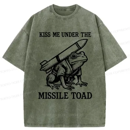 Tokyo-Tiger Missile Frog Washed T-Shirt