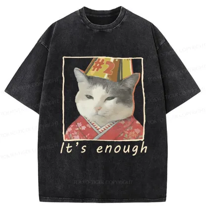 Tokyo-Tiger It's Enough Washed T-Shirt
