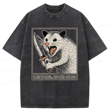 Tokyo-Tiger Possum With A Knife Washed T-Shirt