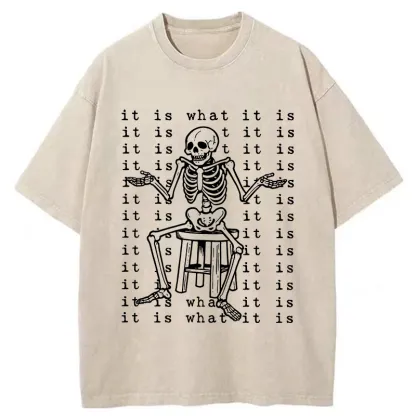 Tokyo-Tiger Helpless Skeleton Washed T-Shirt