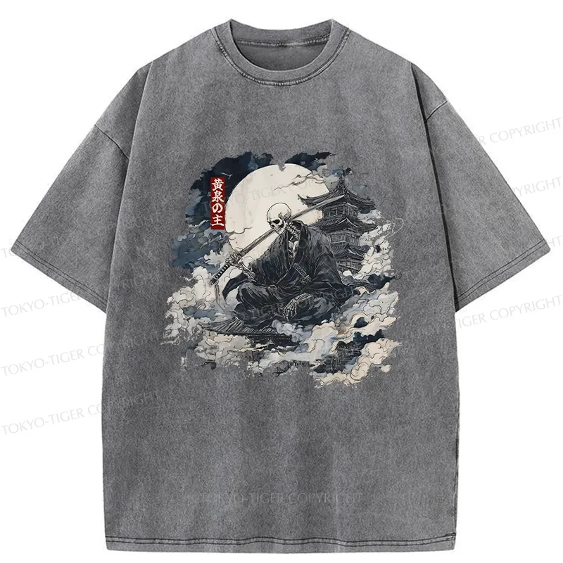 Tokyo-Tiger Lord Of The Underworld Washed T-Shirt