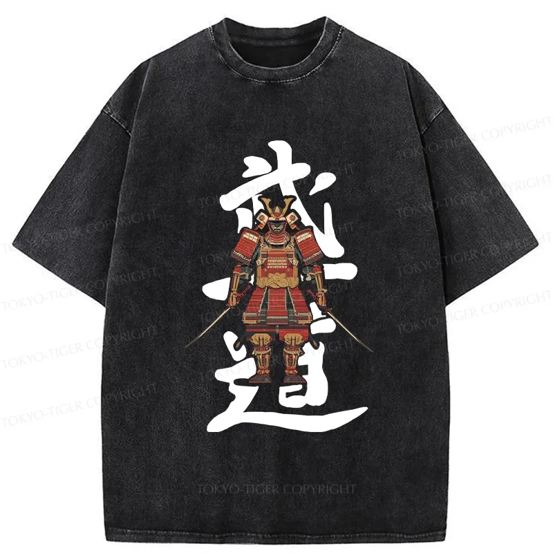 Tokyo-Tiger Japan Bushido Washed T-Shirt
