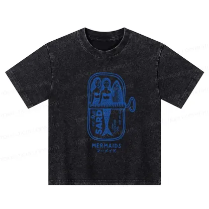 Tokyo-Tiger Mermaid Can Kids Washed T-Shirt