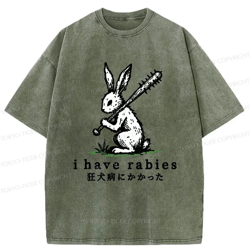Tokyo-Tiger Violent Rabbit Washed T-Shirt