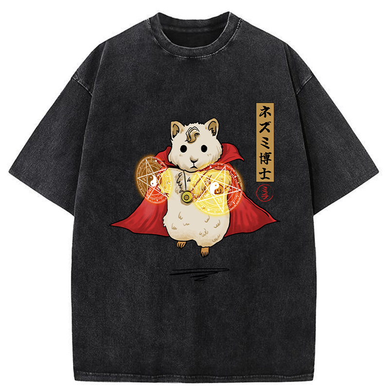 Tokyo-Tiger Doctor Mouse Japanese Washed T-Shirt
