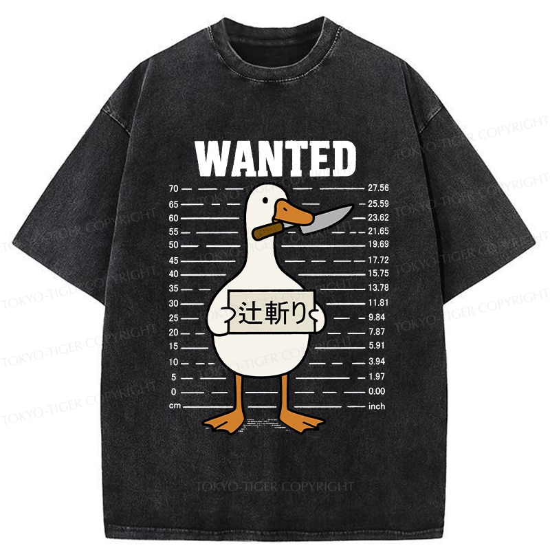 Tokyo-Tiger Wanted Silly Goose Washed T-Shirt