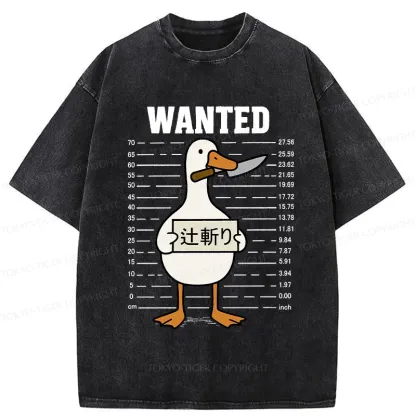 Tokyo-Tiger Wanted Silly Goose Washed T-Shirt
