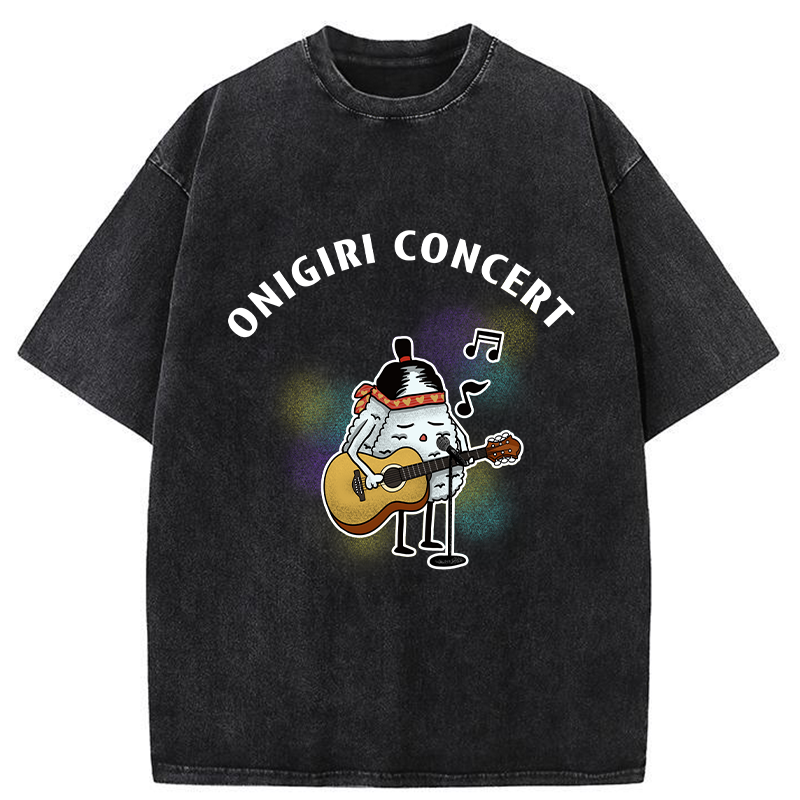 Tokyo-Tiger Rice Ball Concert Washed T-Shirt