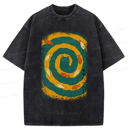 Tokyo-Tiger Aqua Hunter Washed T-Shirt