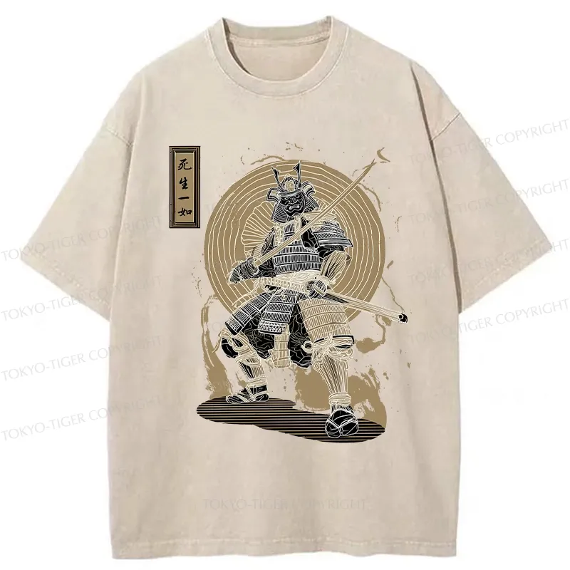 Tokyo-Tiger The Spirit Of The Samurai Washed T-Shirt