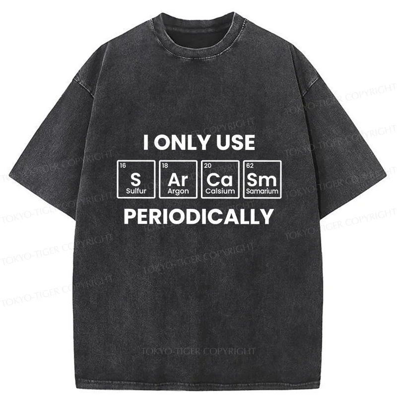 Tokyo-Tiger Interesting Chemical Elements Washed T-Shirt