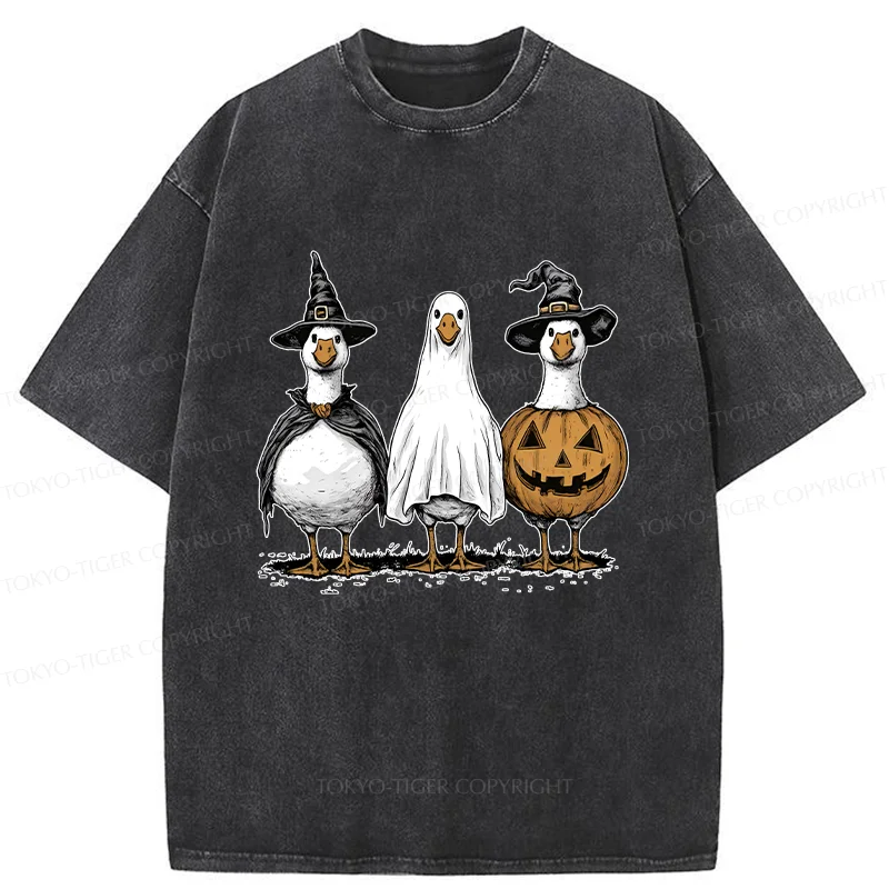 Tokyo-Tiger Halloween Goose Washed T-Shirt