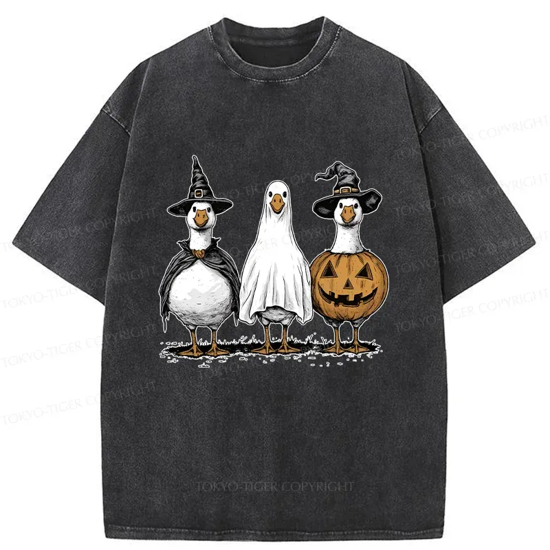 Tokyo-Tiger Halloween Goose Washed T-Shirt