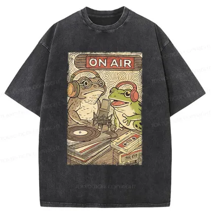 Tokyo-Tiger Frog And Toad Washed T-Shirt