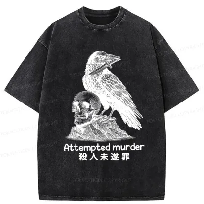 Tokyo-Tiger Attempted Murder Washed T-Shirt
