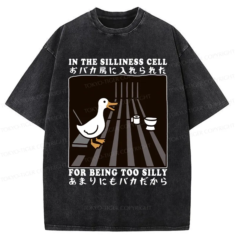 Tokyo-Tiger Silly Goose In The Silliness Cell Washed T-Shirt