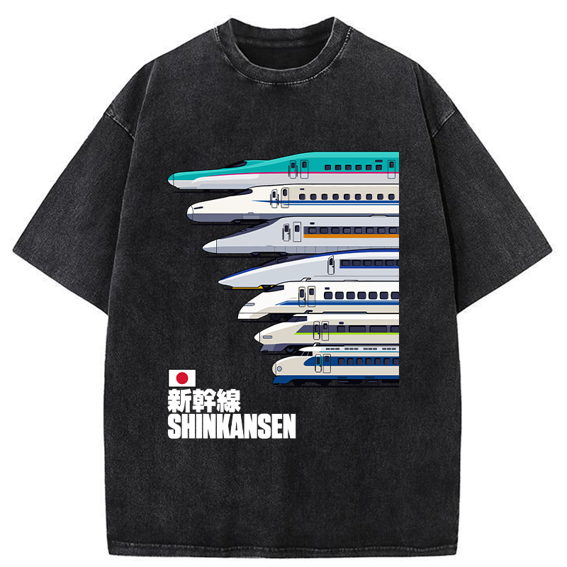 Tokyo-Tiger Japan Shinkansen Washed T-Shirt
