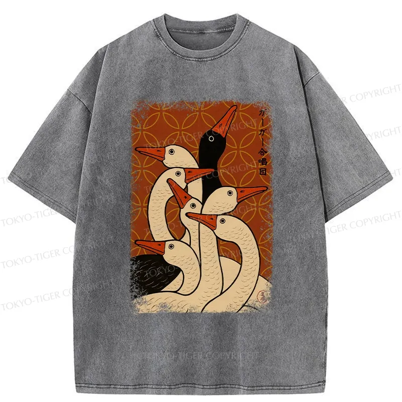 Tokyo-Tiger The Goose Choir Washed T-Shirt