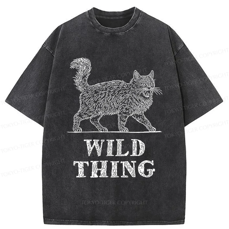 Tokyo-Tiger Wild Cat Washed T-Shirt