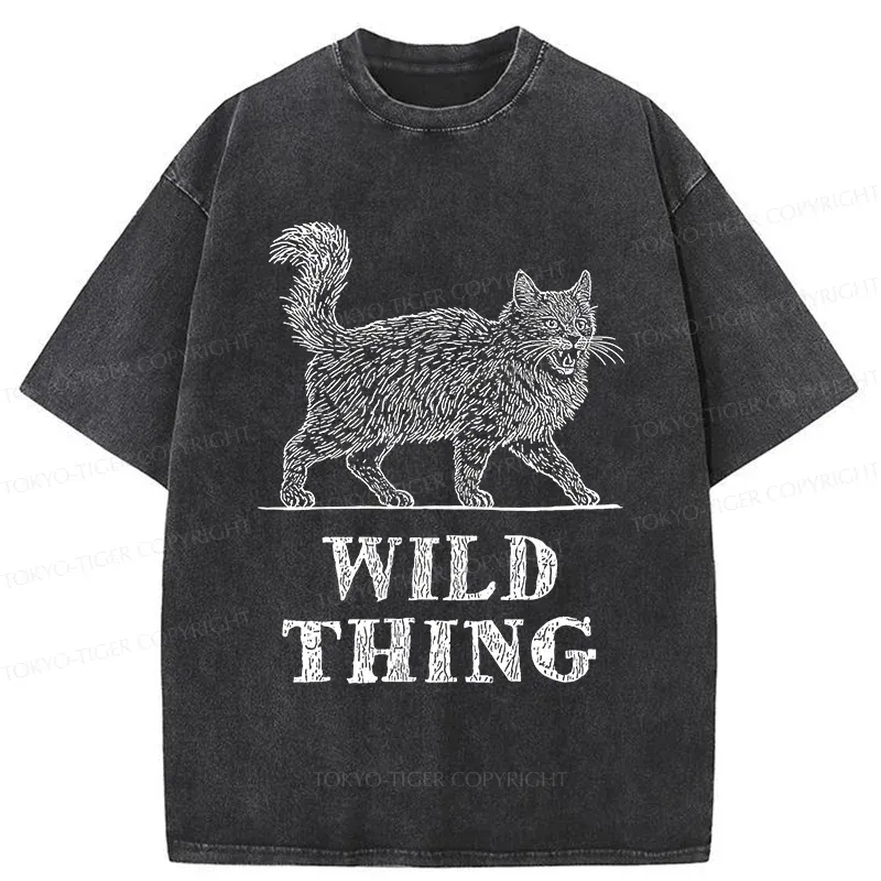 Tokyo-Tiger Wild Cat Washed T-Shirt