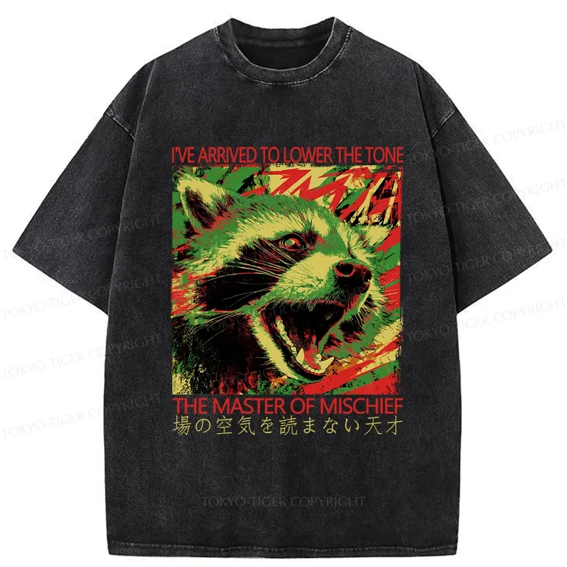 Tokyo-Tiger The Master Of Mischief Washed T-Shirt