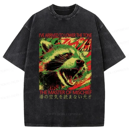 Tokyo-Tiger The Master Of Mischief Washed T-Shirt