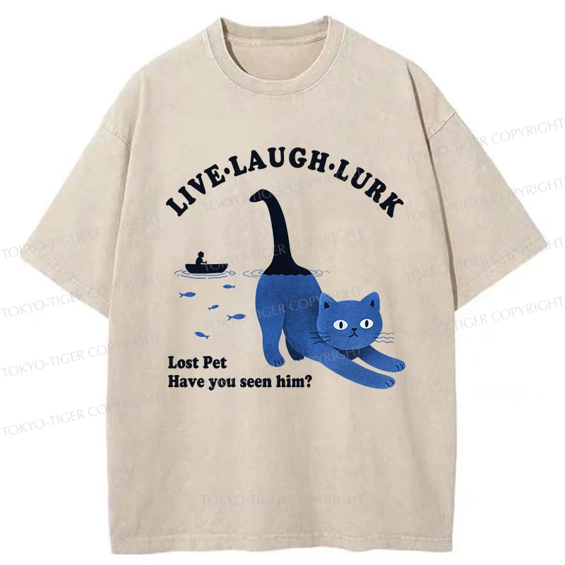 Tokyo-Tiger Have You Seen My Pet Washed T-Shirt