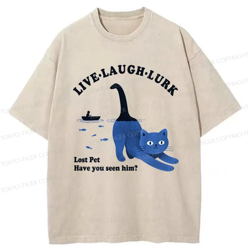 Tokyo-Tiger Have You Seen My Pet Washed T-Shirt