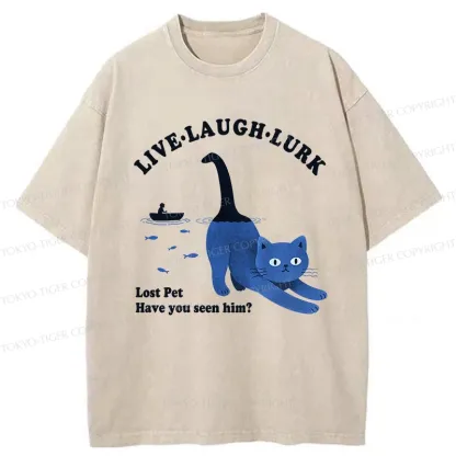 Tokyo-Tiger Have You Seen My Pet Washed T-Shirt