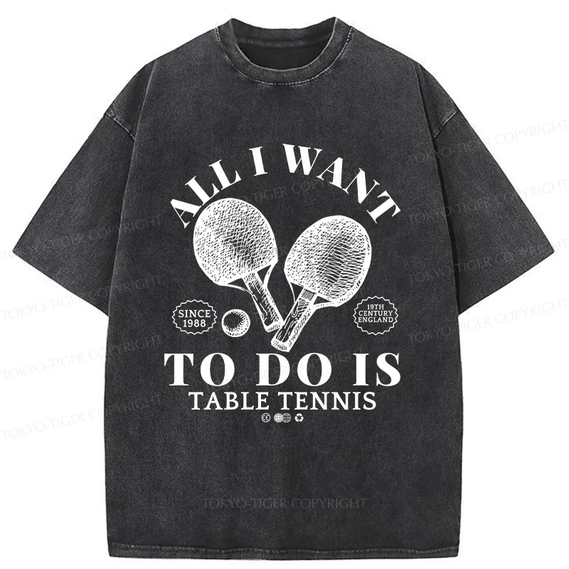 Tokyo-Tiger Table Tennis Washed T-Shirt