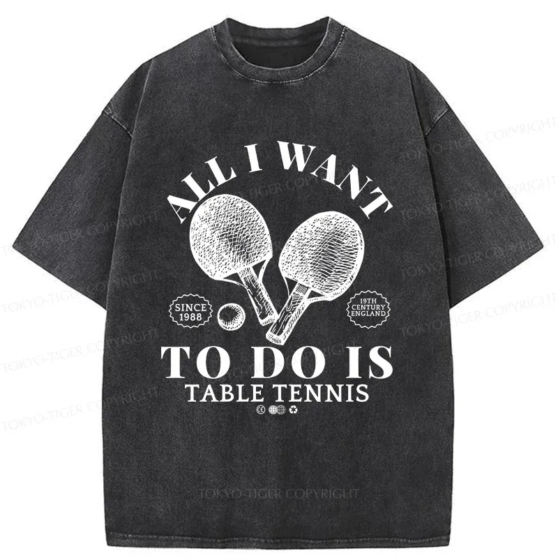 Tokyo-Tiger Table Tennis Washed T-Shirt