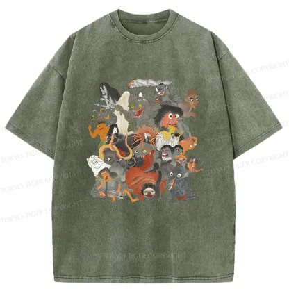 Tokyo-Tiger Famous Japanese Yoaki Washed T-Shirt