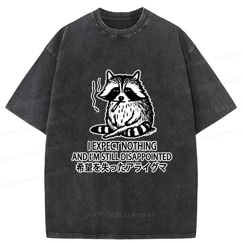 Tokyo-Tiger Lost Hope Raccoon Washed T-Shirt